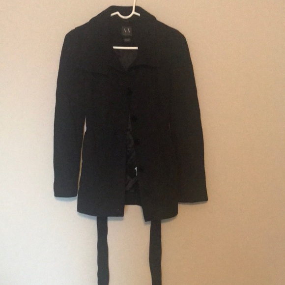 A/X Armani Exchange Jackets & Blazers - Armani Exchange A/X Wool Belted Coat